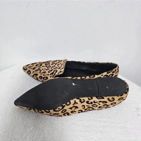 Jeffry Campbell vionnet leopard print pony hair pointed toe flats size 40 - Picture 10 of 14